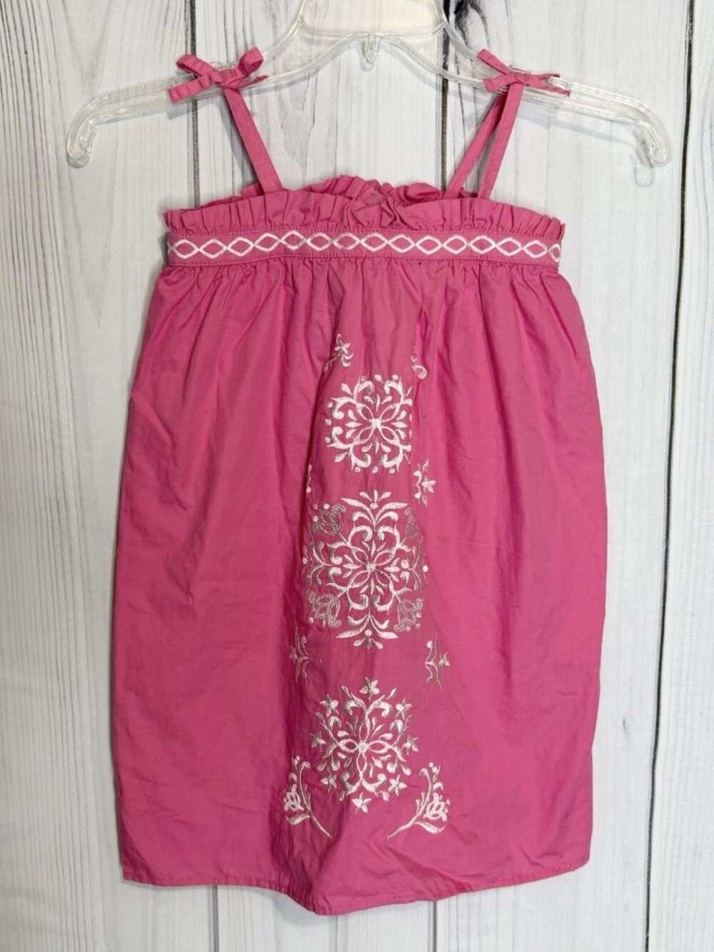 NWT Jillian’s Closet Toddler Girls Dress Size 4T Pink Embroidered Lined NEW
